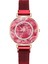 Pembe Altın Yeni Bayanlar Lüks Saatler Örgü Mıknatıs Toka Kristal Kuvars Izle Kadınlar Için Küçük Rahat Bilezik Saatler Relogio Feminino Saat (Yurt Dışından) 5