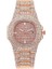 Gül Altın Moda Lüks Bilezik Saatler Kadınlar Için Şık Bayanlar Altın Takvim Kadın Saatler Saat Reloj Mujer Montre Femme Relogio (Yurt Dışından) 1