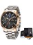 Gül Altın Siyah Montre Homme Lıge Chronograph Marka Izle Adam Spor Su Geçirmez Erkekler Için Saatler Lüks Kuvars Kol Saati Saat Erkek Hediye Fikirleri (Yurt Dışından) 1
