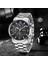 Gül Altın Siyah Montre Homme Lıge Chronograph Marka Izle Adam Spor Su Geçirmez Erkekler Için Saatler Lüks Kuvars Kol Saati Saat Erkek Hediye Fikirleri (Yurt Dışından) 3