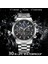 Gül Altın Siyah Montre Homme Lıge Chronograph Marka Izle Adam Spor Su Geçirmez Erkekler Için Saatler Lüks Kuvars Kol Saati Saat Erkek Hediye Fikirleri (Yurt Dışından) 4