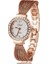 Gül Altın Lüks Taklidi Bilezik Izle Kadın Gül Altın Örgü Kadın Saatler Moda Çelik Bayanlar Kol Saati Kuvars Saat Montre Femme (Yurt Dışından) 1