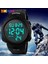 Mavi Skmeı Açık Spor Büyük Kadran Izle Erkekler Moda Basit Saatler Takvim Pu Kayış 5bar Su Geçirmez Dijital Saat Reloj Hombre 1068 (Yurt Dışından) 5