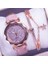 Pembe Set 2020 Kişilik Kız Öğrenci Izle Kadın Yıldız Quartz Saat Moda Rahat Kadın Saati Bayanlar Bilezik Izle Hediye Izle (Yurt Dışından) 1