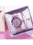 Pembe Set 2020 Kişilik Kız Öğrenci Izle Kadın Yıldız Quartz Saat Moda Rahat Kadın Saati Bayanlar Bilezik Izle Hediye Izle (Yurt Dışından) 2