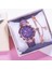 Pembe Set 2020 Kişilik Kız Öğrenci Izle Kadın Yıldız Quartz Saat Moda Rahat Kadın Saati Bayanlar Bilezik Izle Hediye Izle (Yurt Dışından) 4