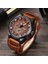 Brownbrownbrown Curren Üst Marka Spor Erkek Dropshipping Saatler Erkek Saatler Tarih Spor Askeri Saat Deri Kayış Kuvars Erkekler Izle Hediye 8225 (Yurt Dışından) 2