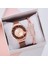 Gül Altın Lüks Kadın Mıknatıs Izle Moda Gül Altın Bayanlar Kristal Kuvars Bilek Saatler Rahat Kadın Bilezik Izle Reloj Mujer Saatler (Yurt Dışından) 3