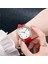 Bej Kadın Saatler Pu Deri Bilezik Izle Kuvars Izle Zarif Moda Kuvars Izle Kol Saatleri Montre Femme Reloj Mujer (Yurt Dışından) 4