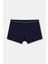 015 Üçlü Paket Pamuklu Likralı Erkek Boxer Set Lacivert Gri Siyah 3