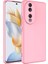 Huawei Honor 90 ile Uyumlu Kılıf Içi Kadife Lansman Tasarım Telefon Kılıfı Kapak Pembe 1