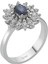 Pırlanta ve Oval Safir Taşlı Anturaj Yüzük 0404R0239 1