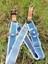 Köpek göğüs tasması kot mavi püsküllü genişlik:3cm göğüs ölçüsü:50-80cm boyun ölçüsü:40-70cm ayarlamalı dog harness GT2-24Ç 2