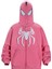 Pembe Spiderman Harajuku Streetwear Full Zip Kapüşonlu Hırka 1