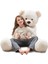 % 100 Yerli - Papyonlu Sevimli Büyük Peluş Ayıcık, 130 cm 3