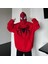 Kırmızı Spider-Man Goth Fermuarlı (Unisex) Kapüşonlu 1