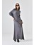 Kadın Düz Basic Tunik Gri 20677 3