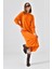 Kadın Düz Basic Tunik Orange 20678 3