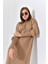 Kadın Düz Basic Tunik Beige 20678 4
