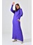Kadın Düz Basic Tunik Mor 20677 3