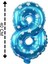 Folyo Balon 8 Rakamı Helyum Balon Parti Süs 40 cm 1
