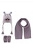 Kitti Kız Bebek K22160-02 0-18 Ay Atkı Bere Eldiven Set 1