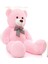 % 100 Yerli - Papyonlu Sevimli Büyük Peluş Ayıcık, 130 cm 4