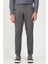ALTINYILDIZ CLASSICS Erkek Gri Slim Fit Dar Kesim Gabardin Kumaş Desenli Pamuklu Esnek Beli Lastikli Pantolon 1