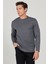 ALTINYILDIZ CLASSICS Erkek Antrasit-Melanj Slim Fit Dar Kesim Bisiklet Yaka Tişört 1