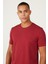 ALTINYILDIZ CLASSICS Erkek Bordo 360 Derece Her Yöne Esneyen Slim Fit Bisiklet Yaka Tişört 3