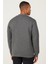 Erkek Antrasit-melanj Standart Fit Normal Kesim Içi Polarlı 3 Iplik Kolej Yaka Pamuklu Sweatshirt 5