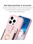 Iphone 13 Pro Max Telefon Kılıfı Yuvası Yuvası Pu Pu Deri Kapalı Tpu Yüzük Kickstand Telefon Kapak Pembe (Yurt Dışından) 3
