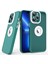 Iphone 13 Pro Max Telefon Kılıfı Için Cilt Dokunma Şok Geçirmez Kılıf 6.7 Inç Yumuşak Tpu Pc Telefon Kabuğu -Yeşil (Yurt Dışından) 1