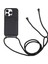 Iphone 13 Pro Telefon Kılıfı Için Koruyucu Kılıf 6.1 Inç Anti-Güz Sıvı Silikon Kart Yuvası Strap-Black (Yurt Dışından) 1