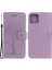 Iphone 13 Pro Telefon Kılıfı Için Baykuş Ağacı Baskı Cüzdan Tasarımı Pu Deri Kılıf Koruyucu Bilek Kayışı 6.1 Inç Işık Mor (Yurt Dışından) 1