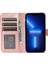 Iphone 13 Pro Maks Telefon Kılıfı Tam Koruma 6.7 Inç Baskılı Güller Pu Deri Flip Cüzdan Kapak Stand Telefon Kabuk Golü Altın (Yurt Dışından) 2