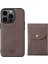 Iphone 13 Pro Telefon Kılıfı Çıkarılabilir 2 Arada Tasarım Kapağı Manyetik Dikey Açık Kart Deri Kaplamalı Pc+Tpu Koruyucu Kılıf 6.1 Inç-Kahverengi (Yurt Dışından) 2
