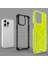 Iphone 13 Pro 6.1 Inç-Kırmızı Için Petek Desenli Tpu+Pc Hibrid Kasa Telefon Kapağı (Yurt Dışından) 2