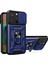 Iphone 13 Pro Telefon Kılıfı Kickstand 6.1 Inç Yerleşik Manyetik Metal Sac Hibrit Telefon Kabuk Yüzük Tutucu Slayt Kamera Kapağı ve Kirk Mavisi (Yurt Dışından) 2
