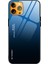 Iphone 13 Pro Telefon Kılıfı Için Ince Işık Gradyanı 9h Sertlik Temperli Cam+Tpu Giyim-Dirençli Anti-Drop Hibrit Kılıfı 6.1 Inç-Mavi/siyah (Yurt Dışından) 1