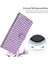 Iphone 13 Mini Telefon Kılıfı Için 5.4 Inç Manyetik Tokalı Timsah Doku Pu Deri Stand El Strap-Purple ile Telefon Cüzdan Kılıfı (Yurt Dışından) 2