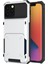 Flip Tasarım Kartı Tutucu Tpu+Pc Hibrit Kılıf Damalı Kapak Iphone 13 Pro 6.1 Inç-Beyaz (Yurt Dışından) 1