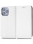 Iphone 13 Pro Max Telefon Kılıfı Için 6.7 Inç Pu Deri Telefon Flip Cüzdan Kılıfı Izgara Dokusu Manyetik Otomatik Absorlanmış Telefon Kapağı Koruyucu Kabuk-Beyaz (Yurt Dışından) 1