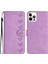 Iphone 13 Pro Max Telefon Kılıfı 6.7 Inç Kelebek Baskılı Telefon Kılıfı Pu Deri Cüzdan Kapağı Stand-Murple ile (Yurt Dışından) 1