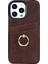 Iphone 13 Pro Max Telefon Kılıfı 6.7 Inç Retro Pu Derılı Kaplamalı Tpu Kılıf Anti-Çizelge Telefon Kapağı Ring Kickstand ve Card Tutucu-Brown (Yurt Dışından) 2