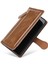 Iphone 13 Pro Max Telefon Kılıfı Şok Geçirmez Telefon Kapağı 6.7 Inç Pu Deri Fermuar Cep Telefonu Cüzdan Kılıfı Stand-Brown (Yurt Dışından) 4