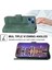 Iphone 13 Mini Telefon Kılıfı Için Damla Damlı 5.4 Inç Stand Pu Deri Çizgiler Baskılı Cep Telefonu Kapak Yeşili (Yurt Dışından) 4