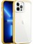 Iphone 13 Pro Max Telefon Kılıfı Için Şok Geçirmez Temiz Telefon Kılıfı Akrilik Geri+Renkli Çift Çıkarılabilir 2'si 1 Arada Sarı Sarı (Yurt Dışından) 1