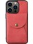 Iphone 13 Pro Telefon Kılıfı Çıkarılabilir 2 Arada Tasarım Kapağı Manyetik Dikey Açık Kart Deri Kaplamalı Pc+Tpu Koruyucu Kılıf 6.1 Inç-Kırmızı (Yurt Dışından) 1