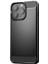 Iphone 13 Pro Max Telefon Kılıfı 6.7 Inç Karbon Fiber Doku Parmak Izi Tpu Kılıf Fırçalanmış Telefon Kapağı Black (Yurt Dışından) 1